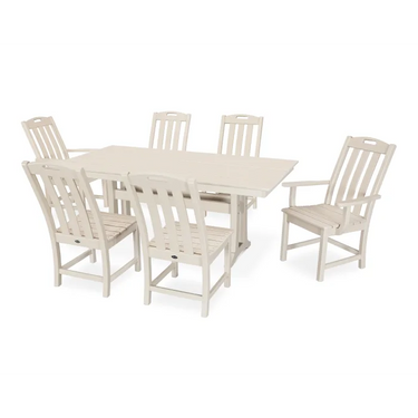 Trex Yacht Club 7-Piece Farmhouse Trestle Dining Set